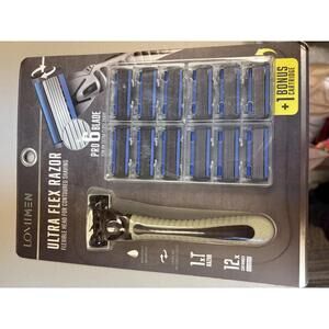 LOVIMEN Ultra Flex Razor with 12 Cartridges and Bonus Cartridge